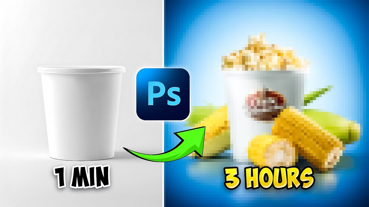 Empty bucket into a Product Poster in Photoshop