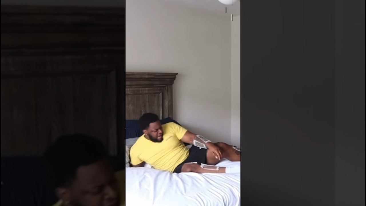 Waxing Boyfriend While Sleeping