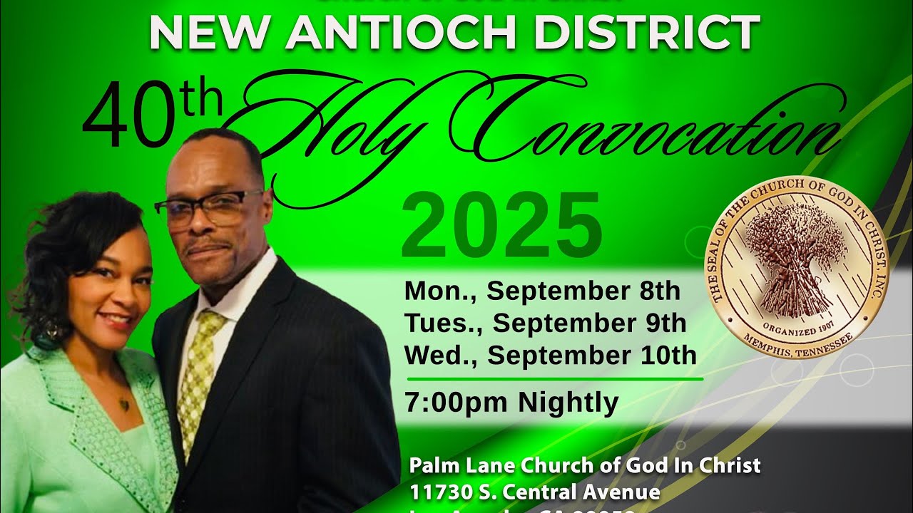 New Antioch District Convocation Final Night Supt. Lawrence Blake 