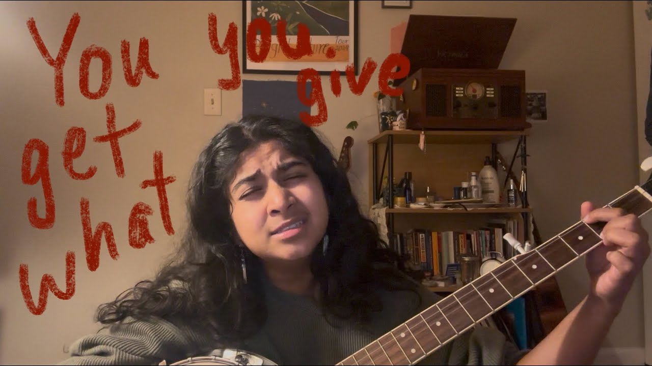 You get what you give - New Radicals cover with Banjo