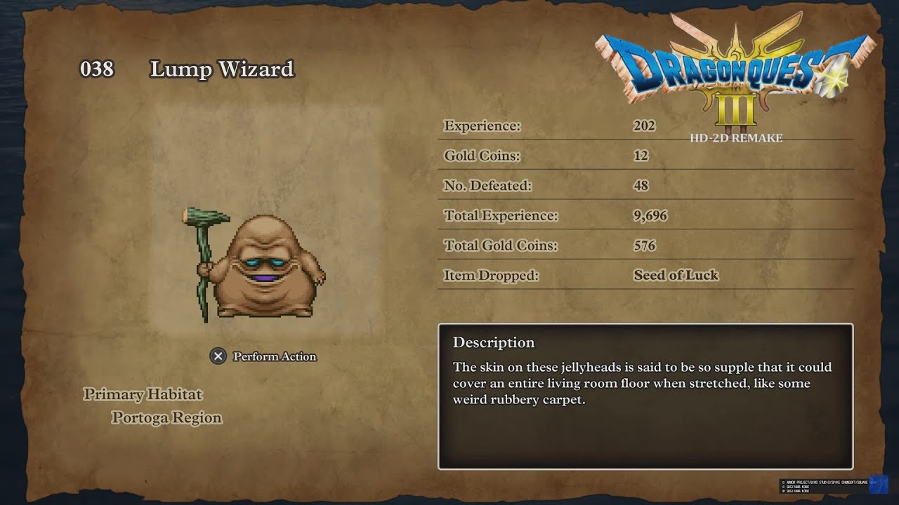 DRAGON QUEST III HD-2D Remake PS5 - Seed Farming Spots All Seeds Timestamped