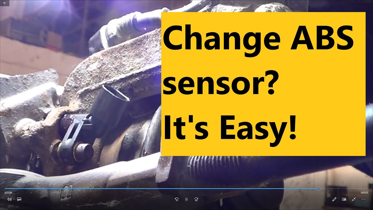 How to change ABS sensor VW