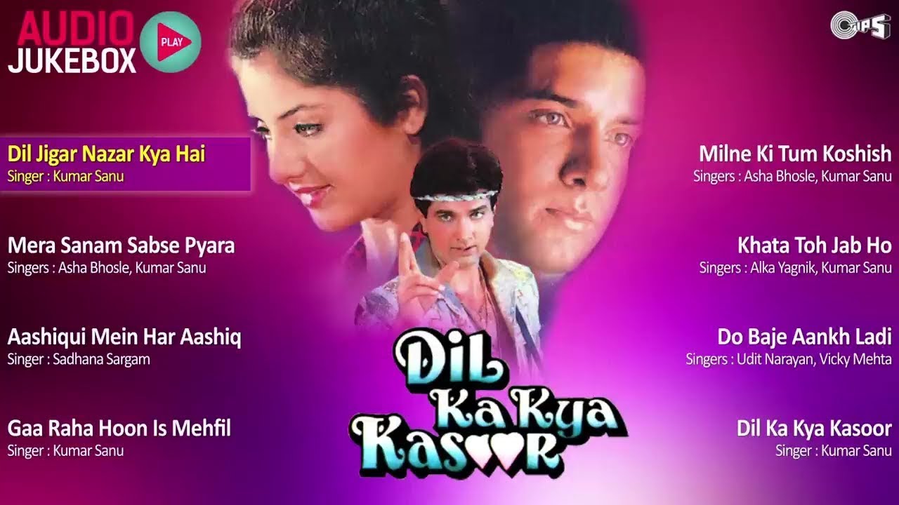 Dil Ka Kya Kasoor - Full Movie Songs | Divya Bharti, Prithvi, Nadeem Shravan | Old Hindi Playlist