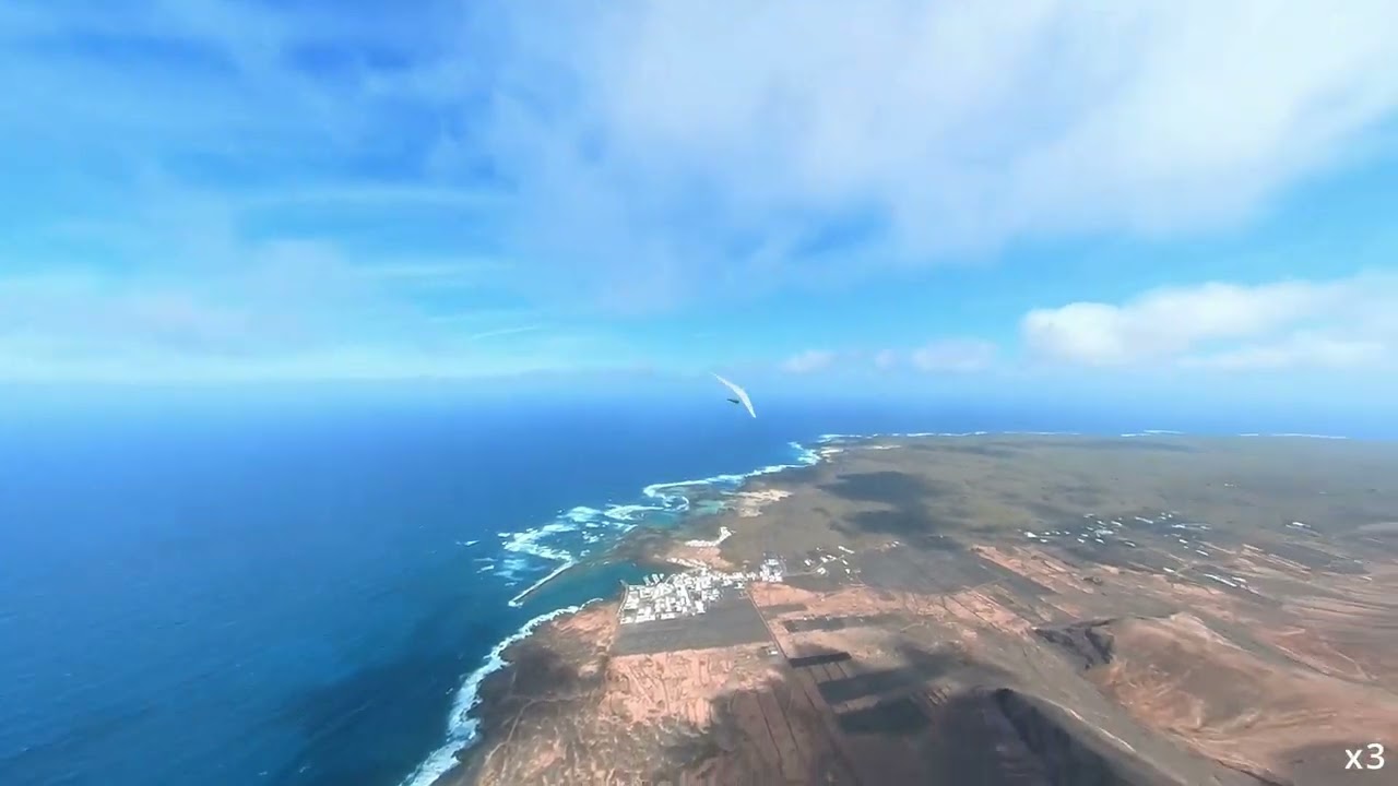 2024 March Hanggliding on Lanzarote at Mirador