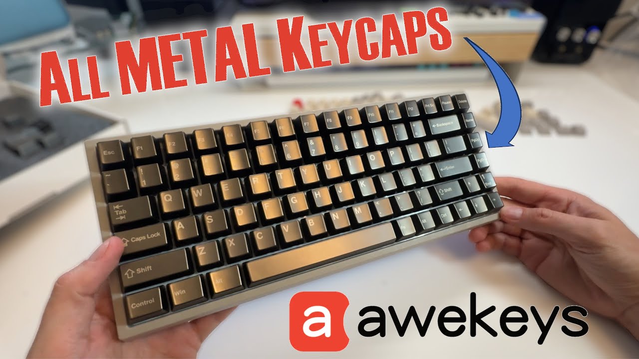My Keycaps Are Better Than Yours - Awekeys Metal Keycap Testing