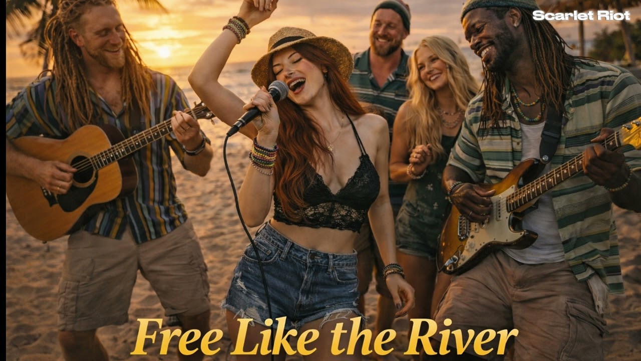 Free Like the River 🌊 Acoustic Roots Reggae | Island Vibes Chill Music