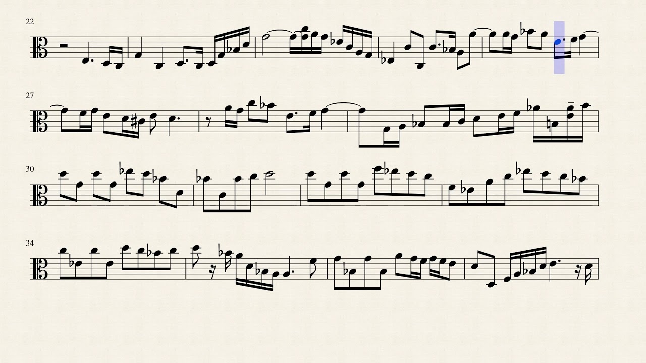 Schindler's List Theme Song (viola solo sheet music)
