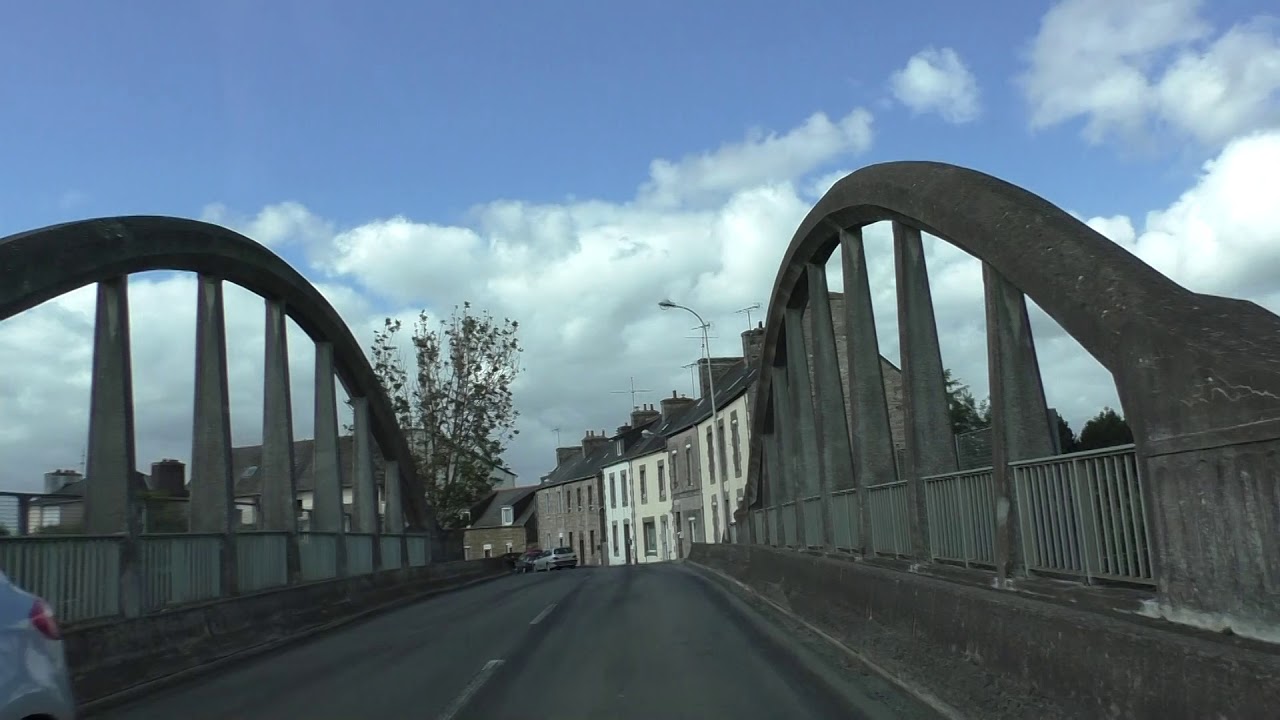 Driving Around 22970 Ploumagoar & 22200 Guingamp, Côtes d'Armor, Brittany, France