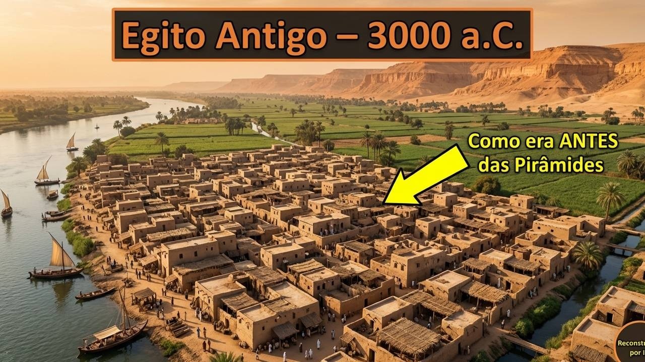 Egito Antigo: Antes das Grandes Pirâmides (Reconstrução por IA)