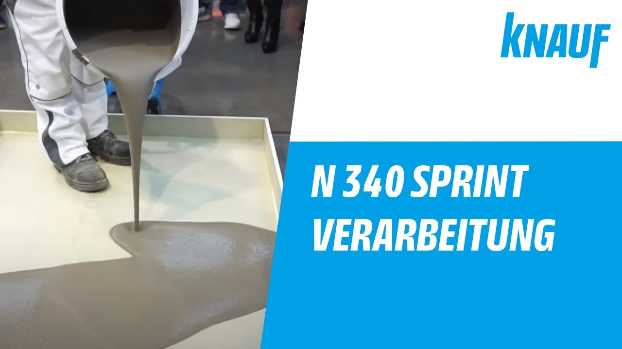 Verarbeitung von Knauf N 340 Sprint