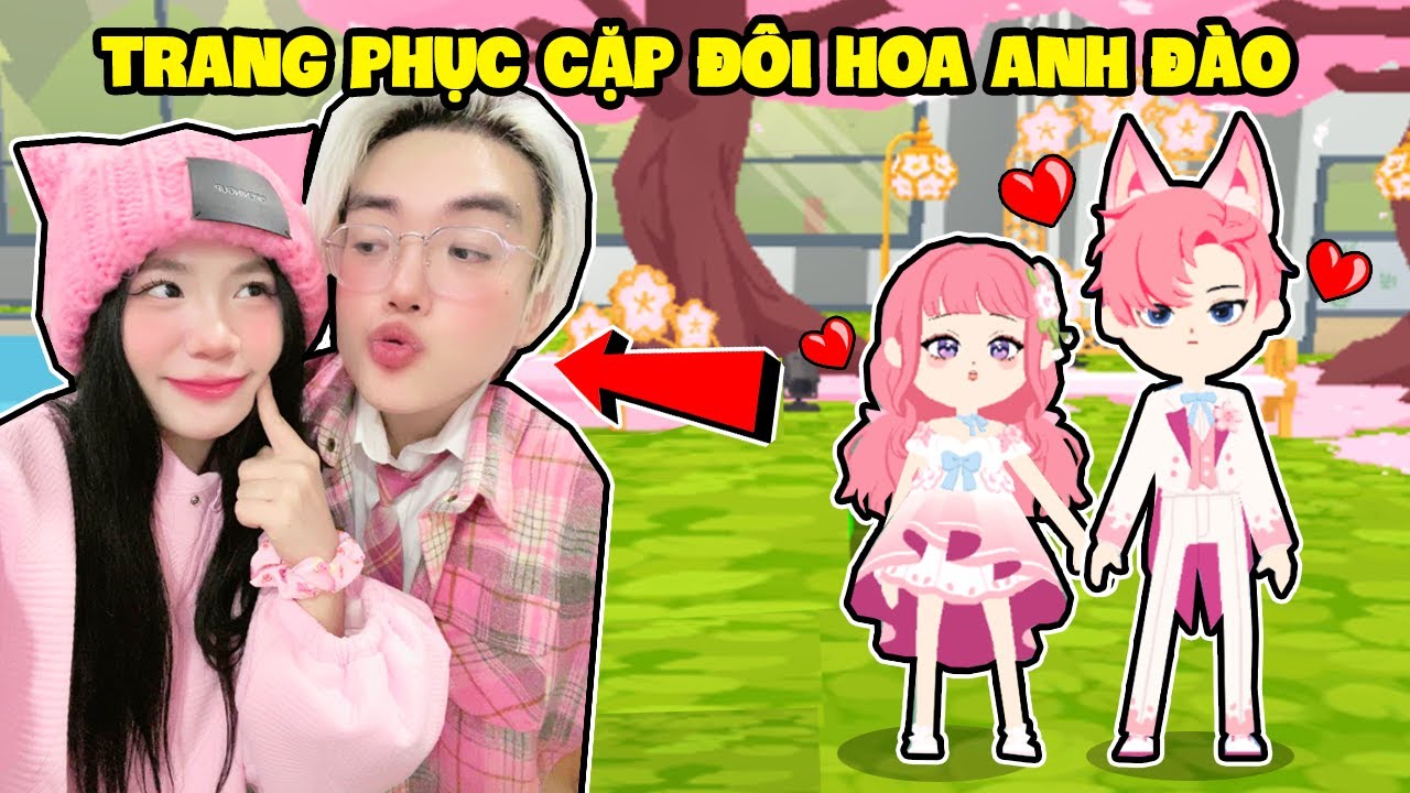 SAMMY VÀ PHONG CẬN MANG TRANG PHỤC CẶP ĐÔI HOA ANH ĐÀO SIÊU LÃNG MẠN TRONG PLAYTOGERTHER