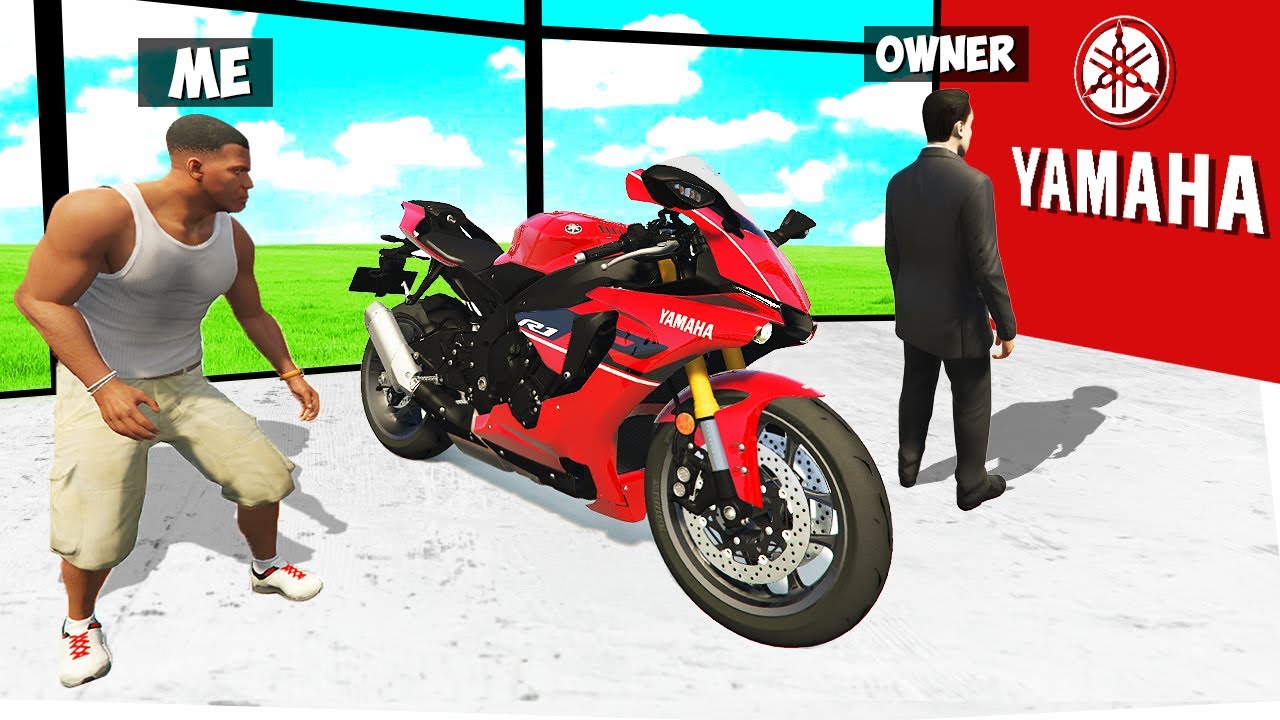 Stealing EVERY YAMAHA SUPER BIKES in GTA 5!