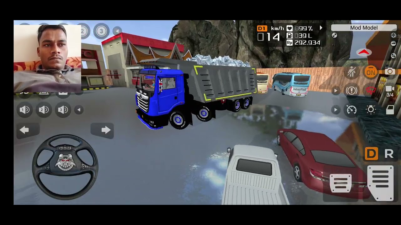 TATA HAIWA खतरनाक Driving | #bussid #gameplay #kirangholave 