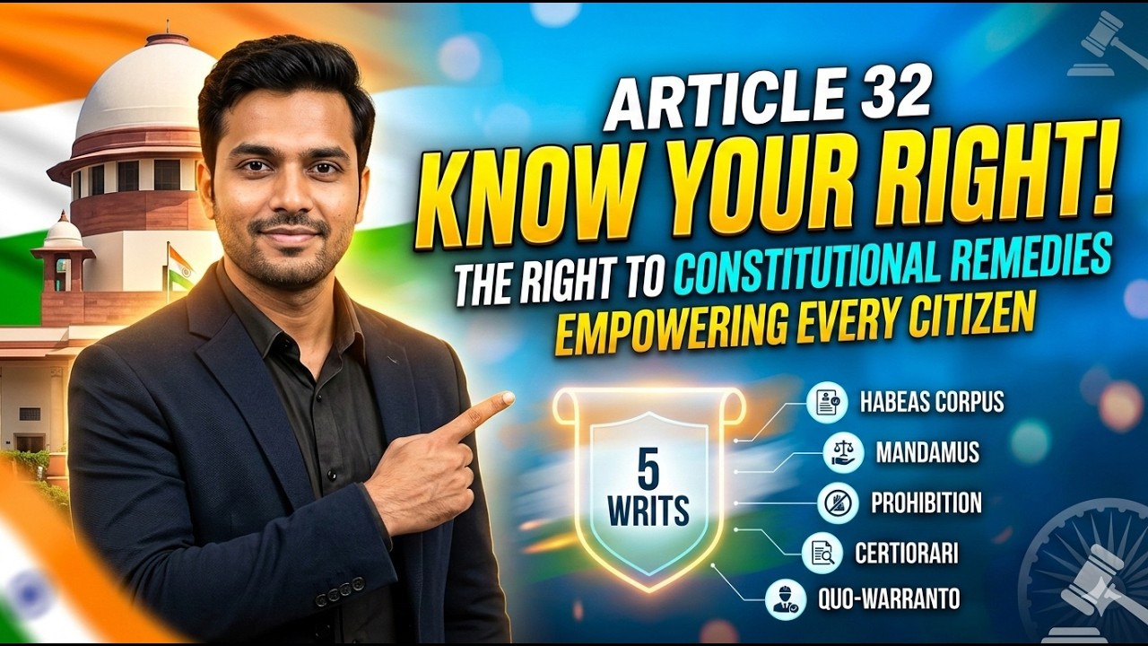 Article 32 & Writs Explained | Dr B.R. Ambedkar’s Heart and Soul Doctrine | Fundamental Rights