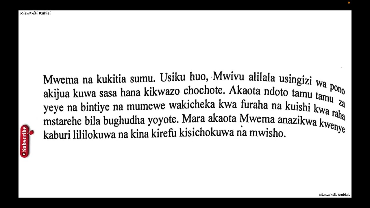 maswali na majibu ya fasihi simulizi | ngano | aina, sifa na umuhimu wa ngano | aina za taswira