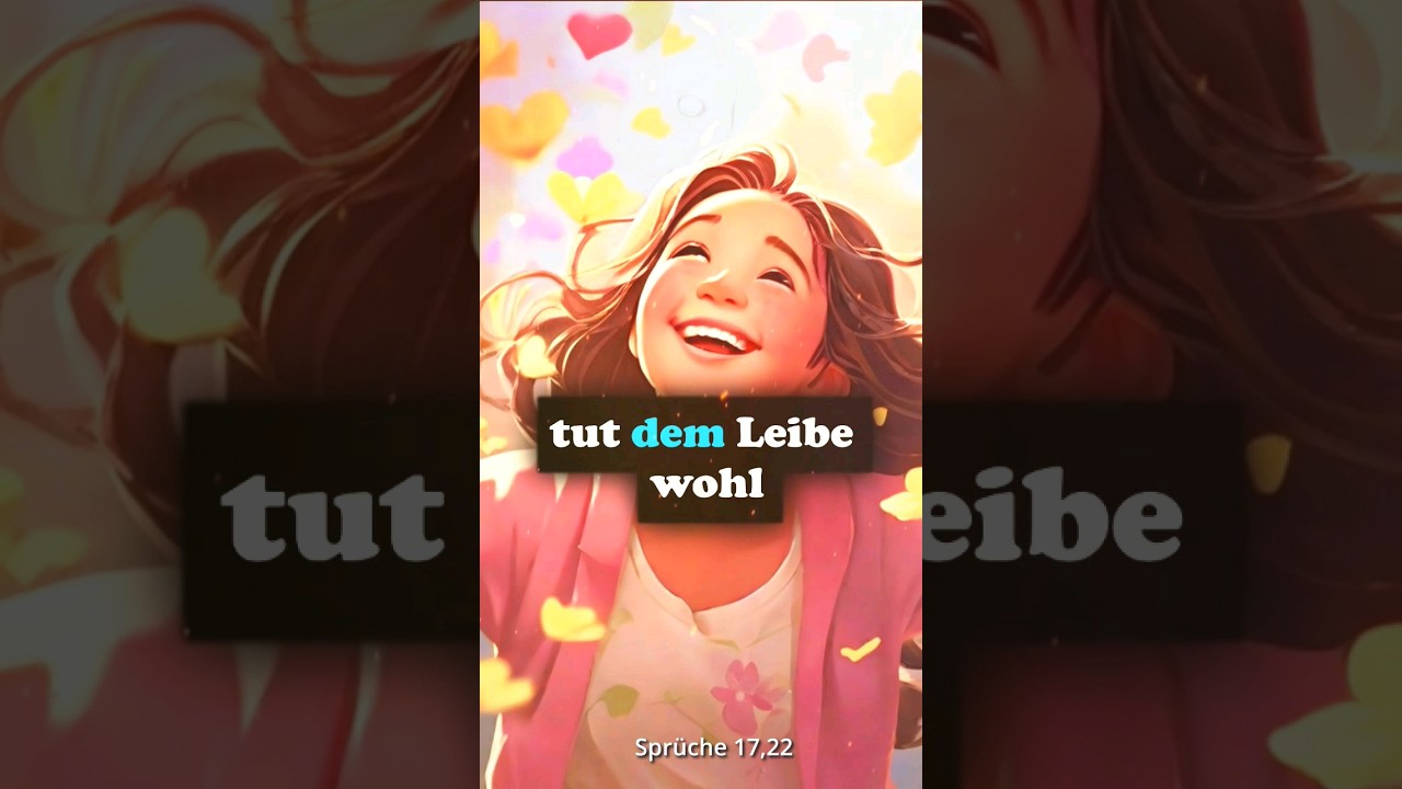 Die Bibel sagt | Ein fr&ouml;hliches Herz tut dem Leibe wohl#shorts #jesus #bible #weisheit