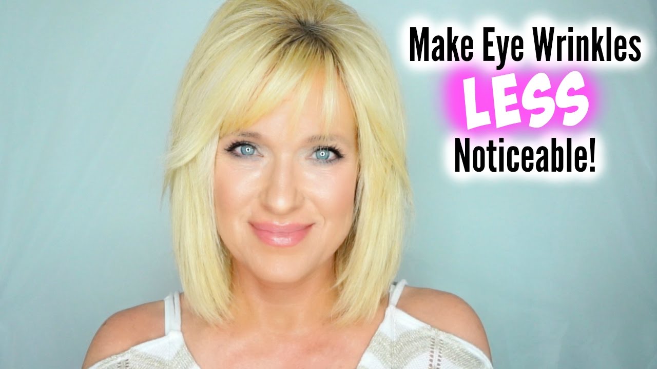 Make Eye Wrinkles Appear LESS Noticeable! Wearing Makeup!