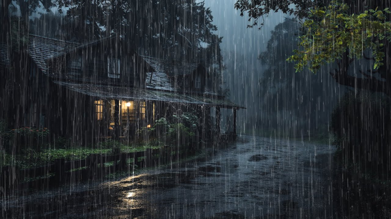 Sonido de Lluvia Relajante para Dormir en 10 Minutos - Lluvia y Truenos en Bosque, ASMR #169