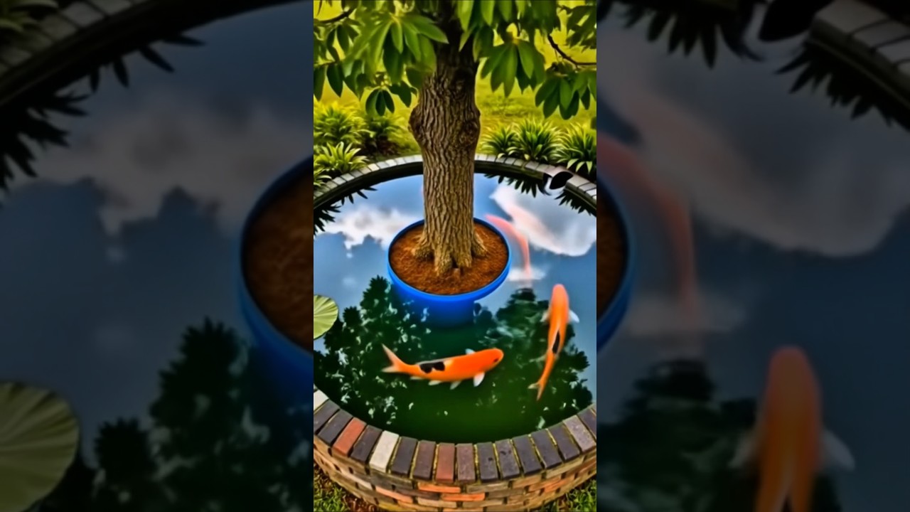 Dallas DIY Tree Water Feature 🌳💧 #water #satisfying #shorts #video