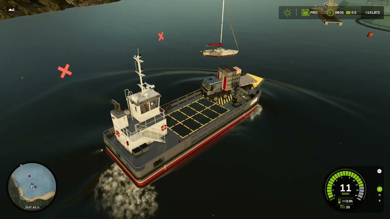 Farming Simulator 25 Highlands Fishing Easy transport by flat container