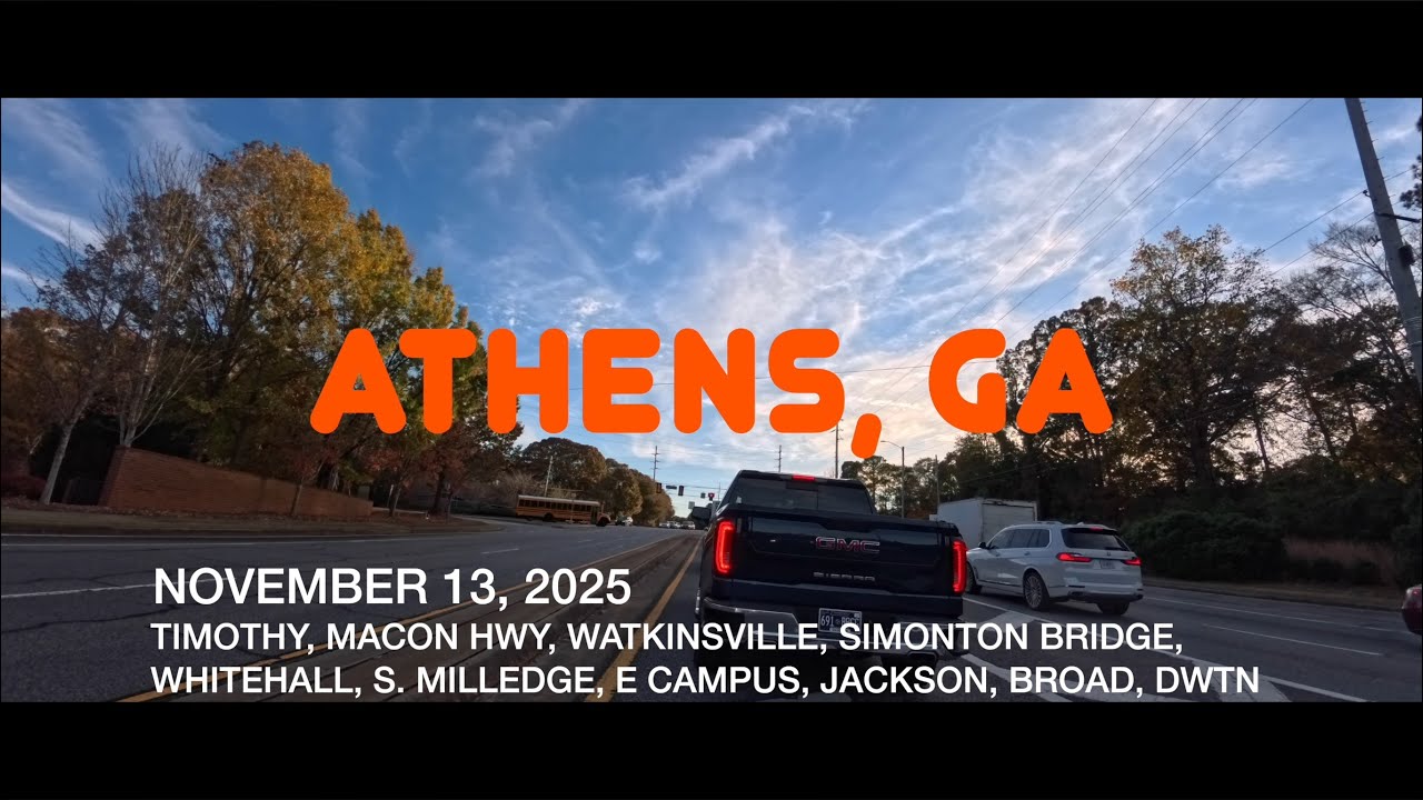 ATHENS, GEORGIA - NOVEMBER 13, 2025 - TIMOTHY, MACON HWY, WATKINSVILLE, SIMONTON BRIDGE, WHITEHALL