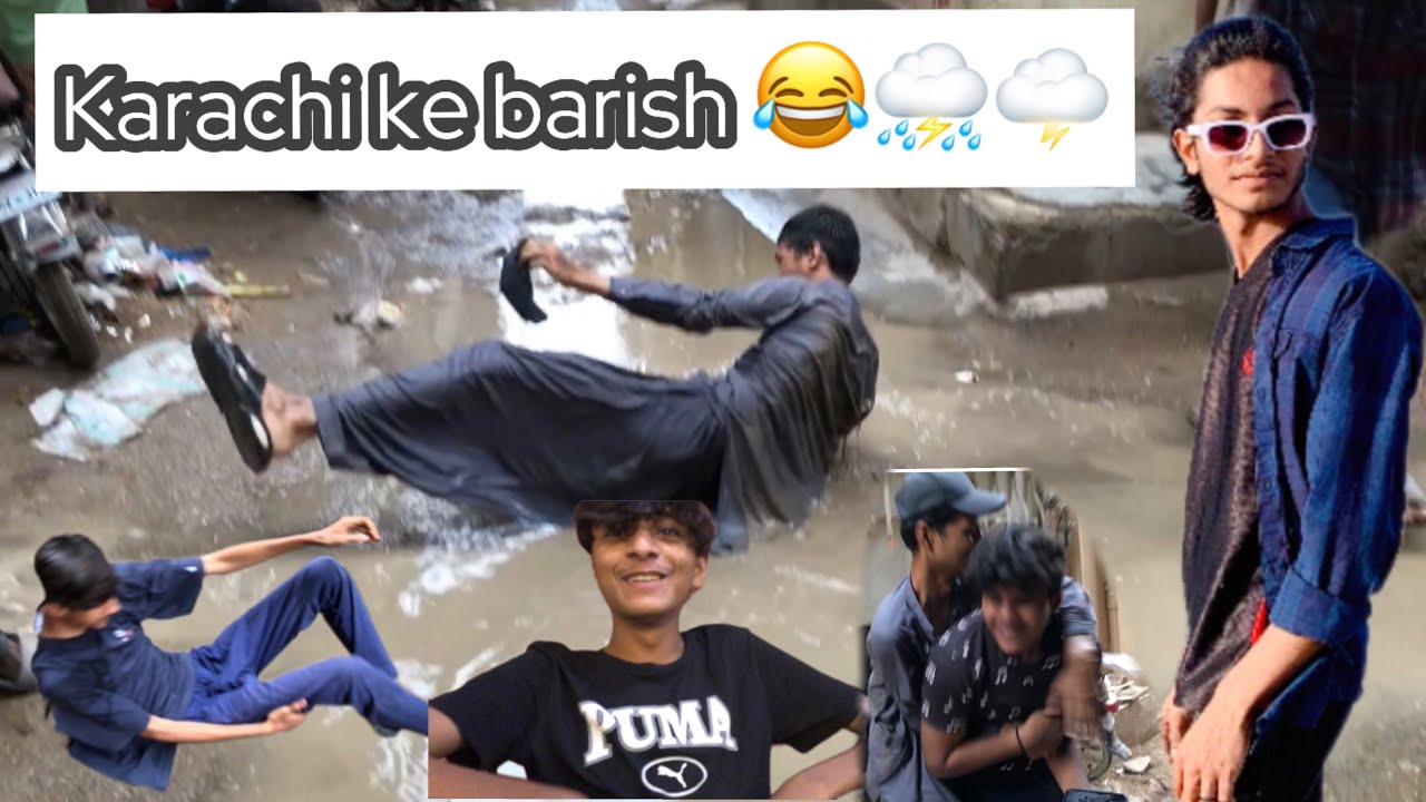 Karachi Ke Barish Ma Ke Bohot Sari  Tafree 😂😂😭 || Siddiqui Vlogs world ❤️ #siddiqui #funny #vlog