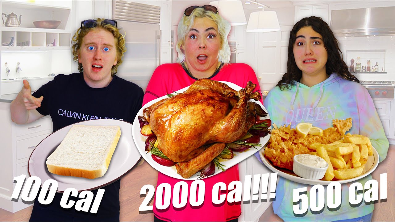 100 vs 500 vs 2000 CALORIES CHALLENGE!
