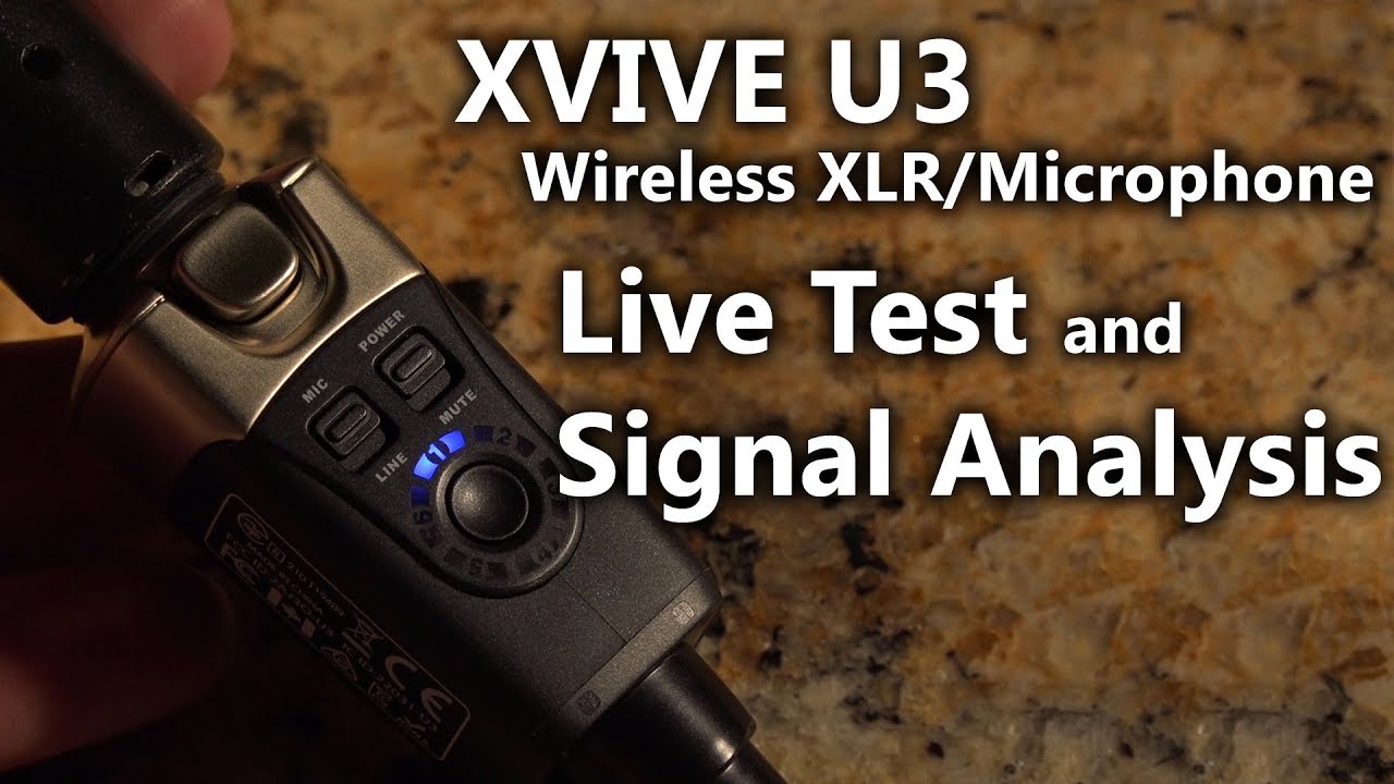 XVive U3, Wireless XLR/Microphone Live Test and Signal Analysis
