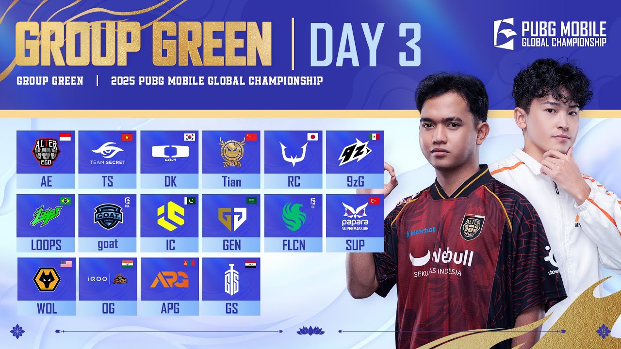 [BM] 2025 PMGC League | Group Green Day 3 | PUBG MOBILE Global Championship