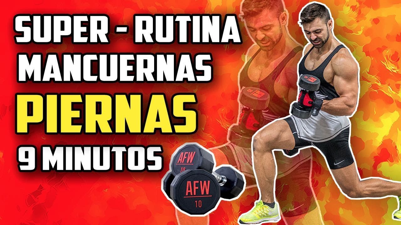 🔴 RUTINA PIERNAS 9 MINUTOS #4 || MANCUERNAS