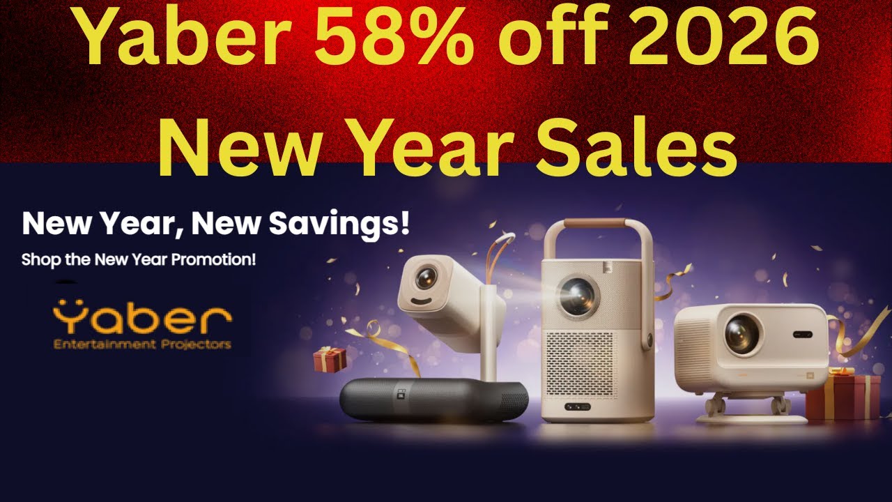 Yaber Projector 2026 New Year Sale 🔥 Massive Projector Discounts You Can’t Miss!