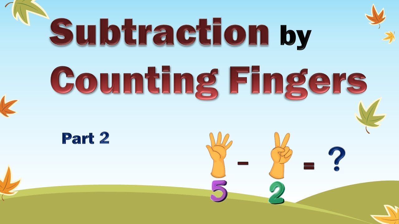 Learn How to Subtract using Fingers | Finger Calculation Method | Smiling Santa |  Part 2