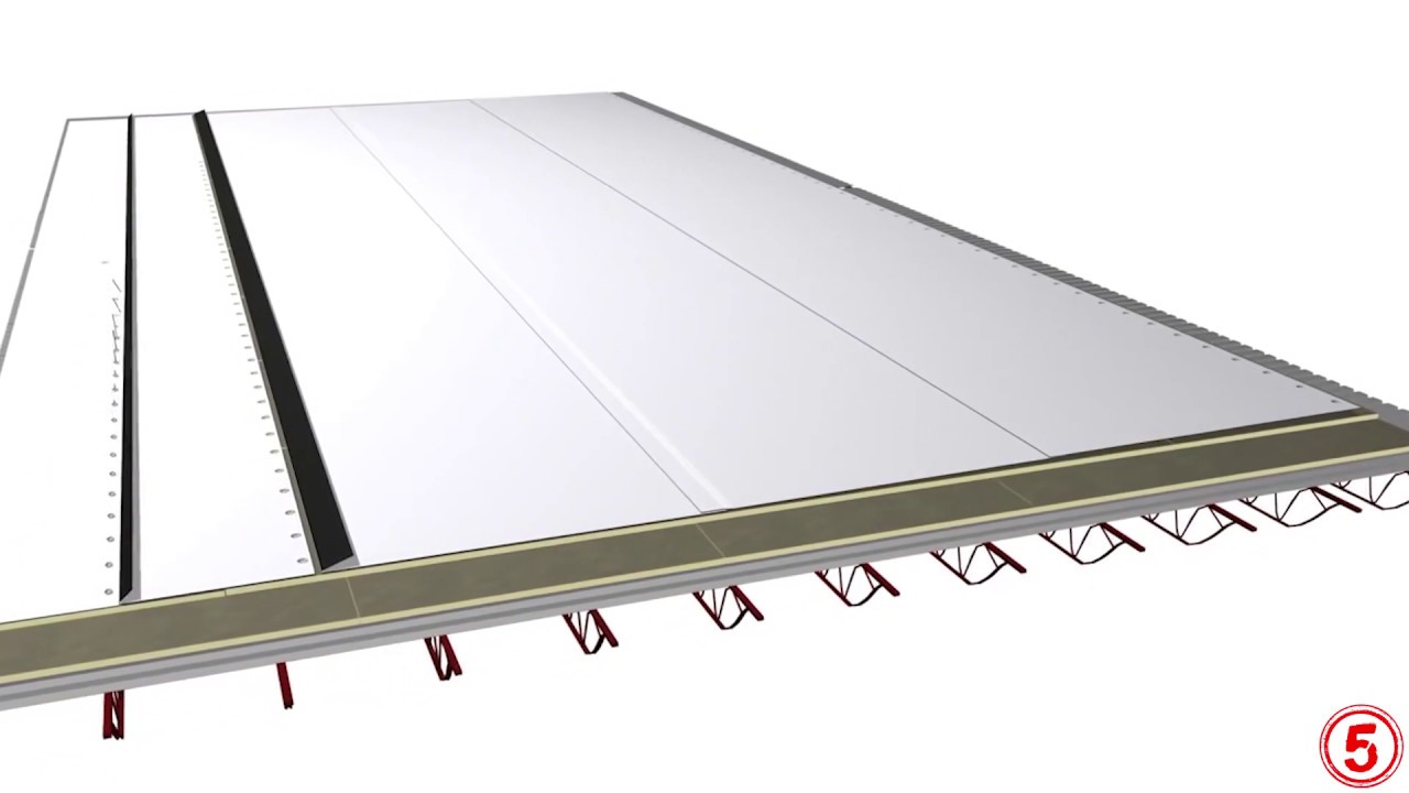 Five Guys Roofing - TPO Roofing System: Double Layer Animated Installation