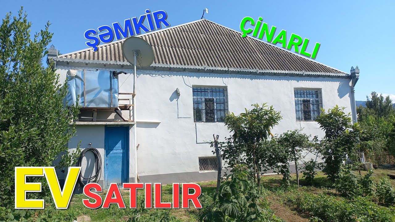 Ev Satılır Şəmkir Rayonu İsmət qayıbov küçəsi. Qazə,suyu ,işıqı var.
