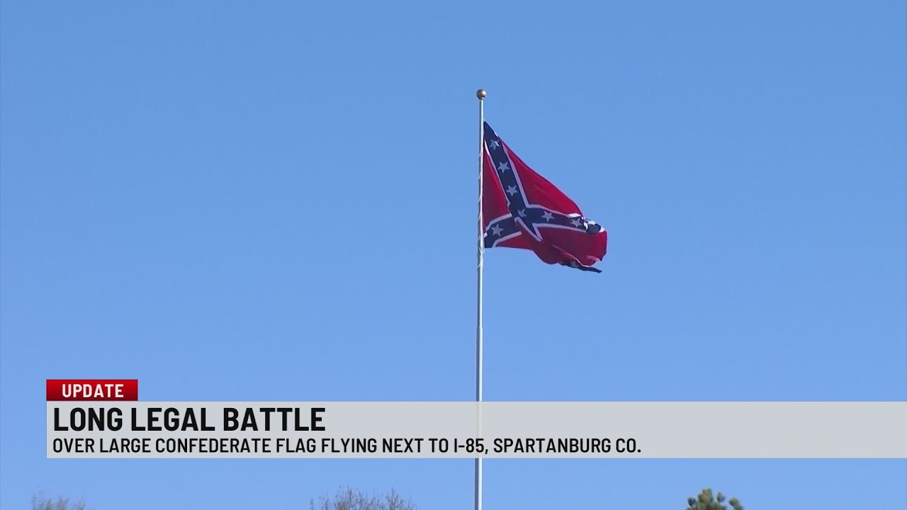 Confederate flag flown over I-85 removed after legal battle