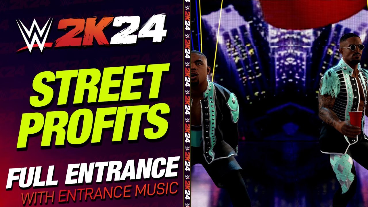 STREET PROFITS WWE 2K24 ENTRANCE - #WWE2K24 STREET PROFITS ENTRANCE THEME