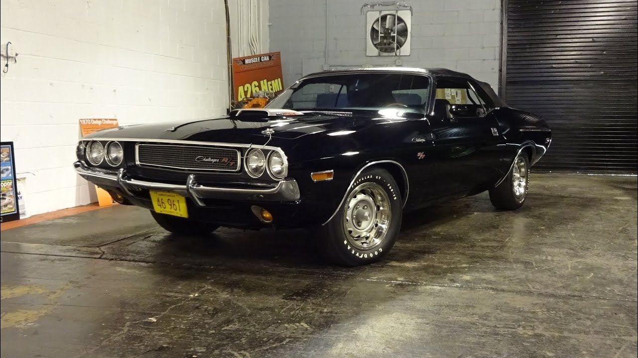 1970 Dodge Challenger R/T Convertible in Black & 440 Engine Sound on My Car Story with Lou Costabile