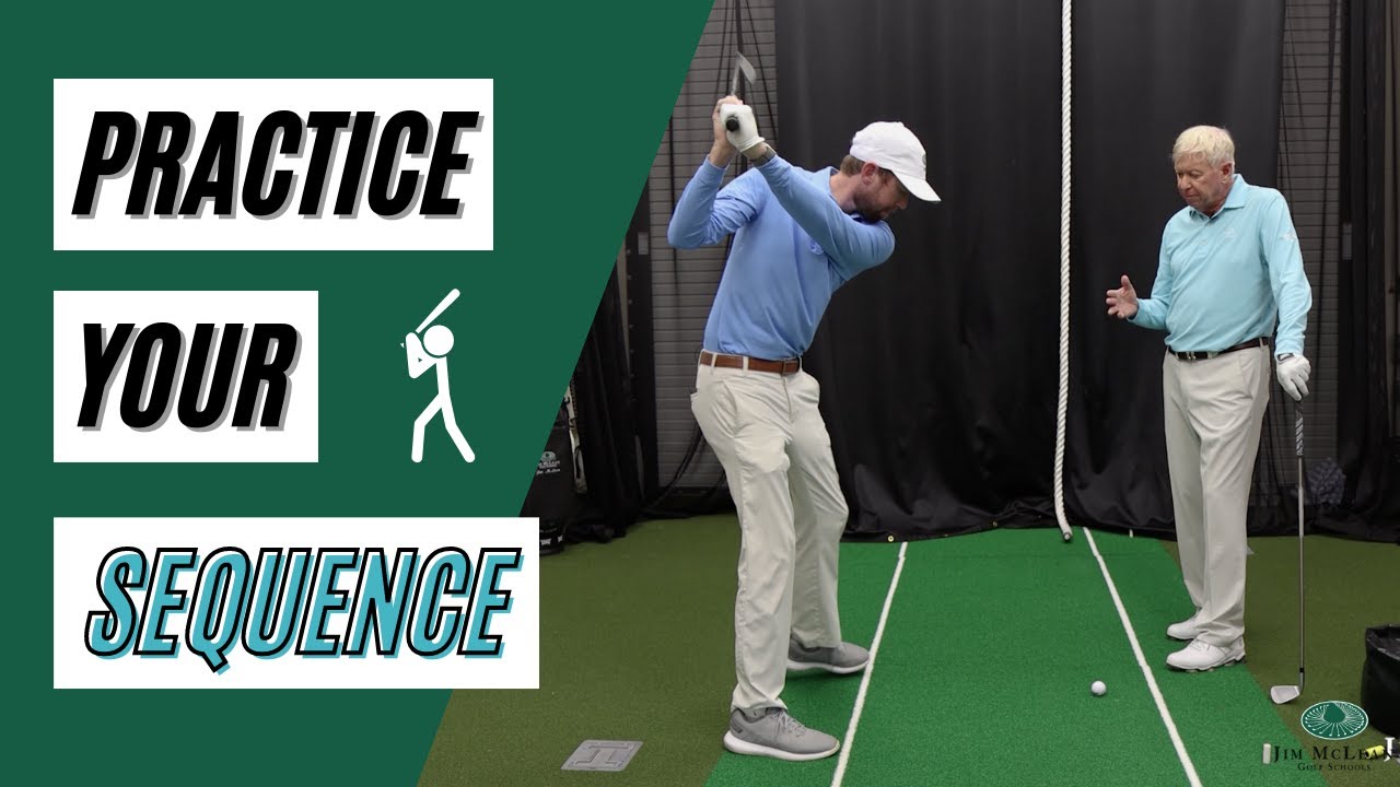 Learn the correct sequence of movements in the golf swing | Baseball Step Drill