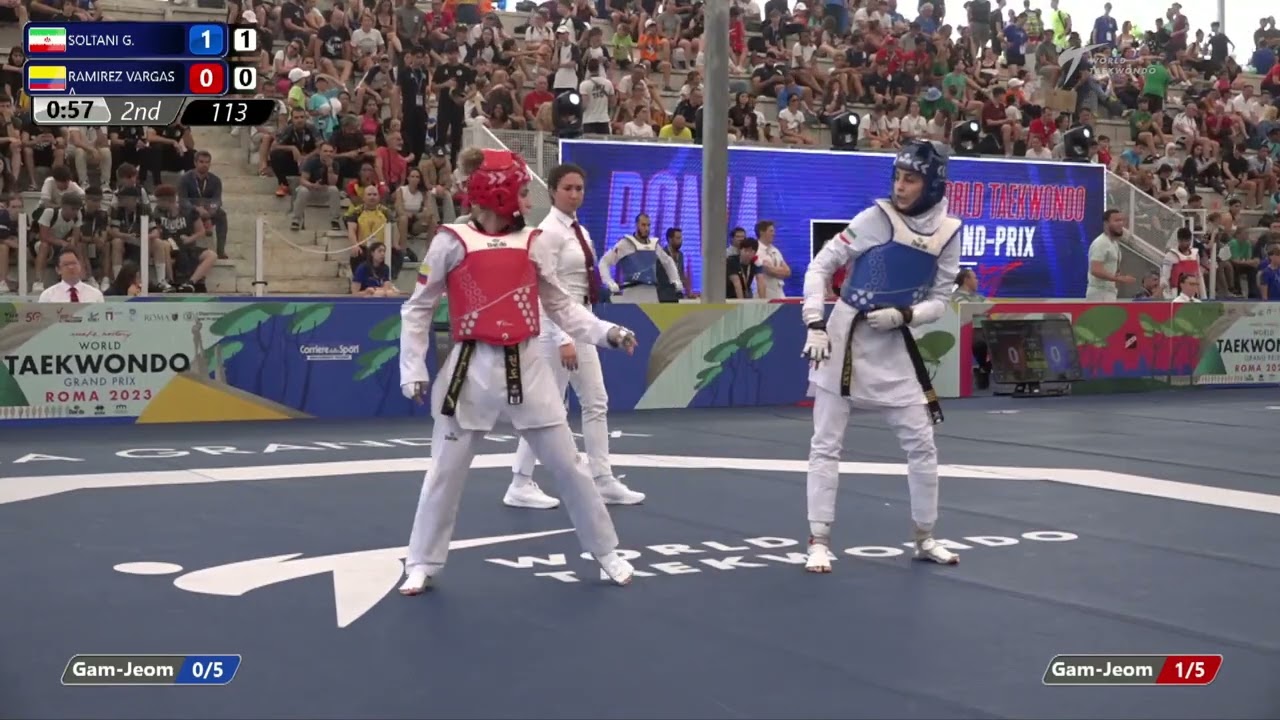 113 Round of 16 WOMEN W  49KG IRI SOLTANI G  COL RAMIREZ VARGAS A