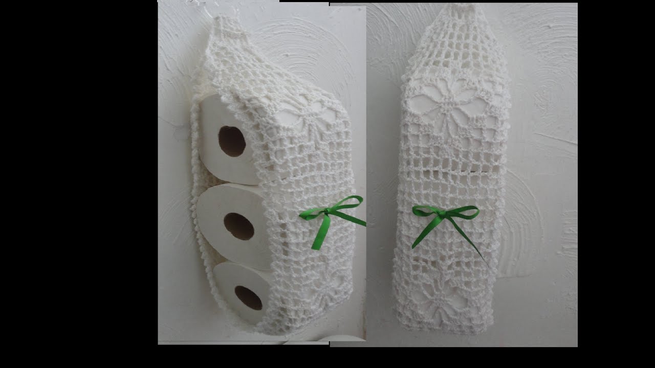 PORTARROLLOS DE PAPEL HIGIÉNICO A CROCHET paso a paso