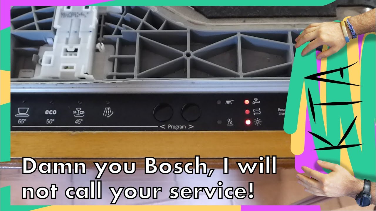 Blinking tap Bosch dishwasher error
