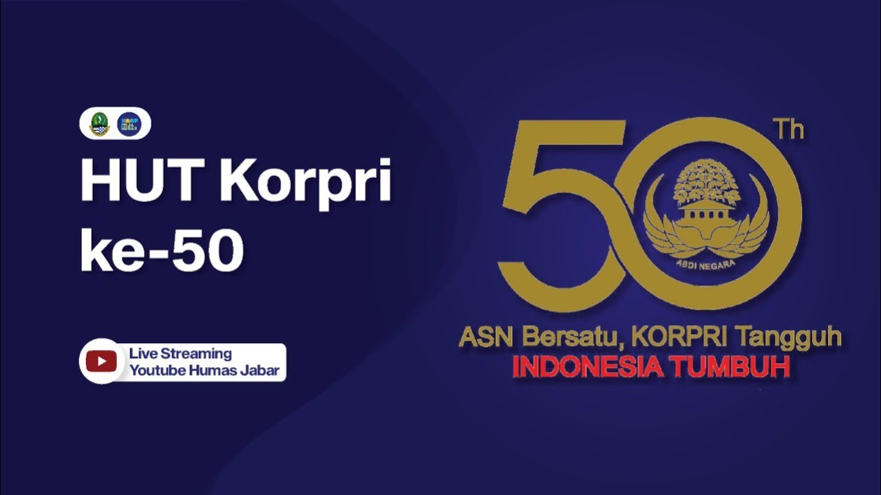 Upacara Puncak Peringatan HUT KORPRI ke-50 Tahun 2021