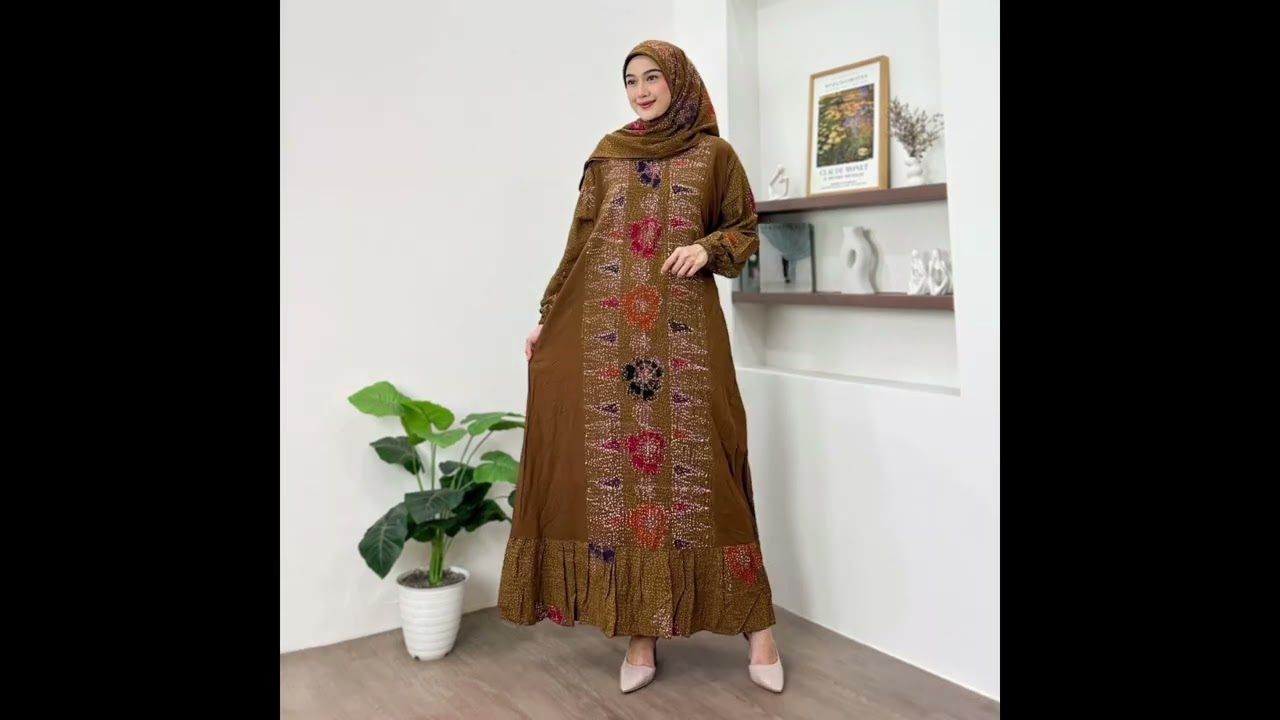 Gamis set hijab bisa cod 0822 2668 2891