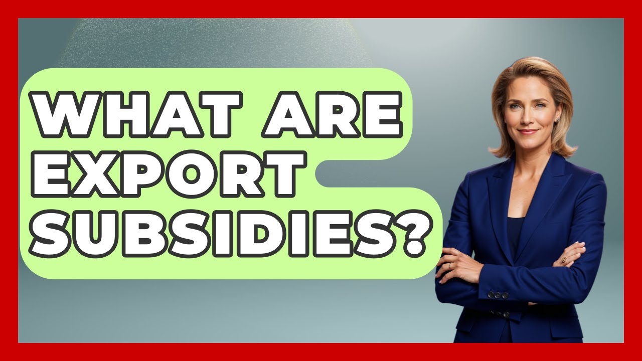 What Are Export Subsidies? - The Right Politics