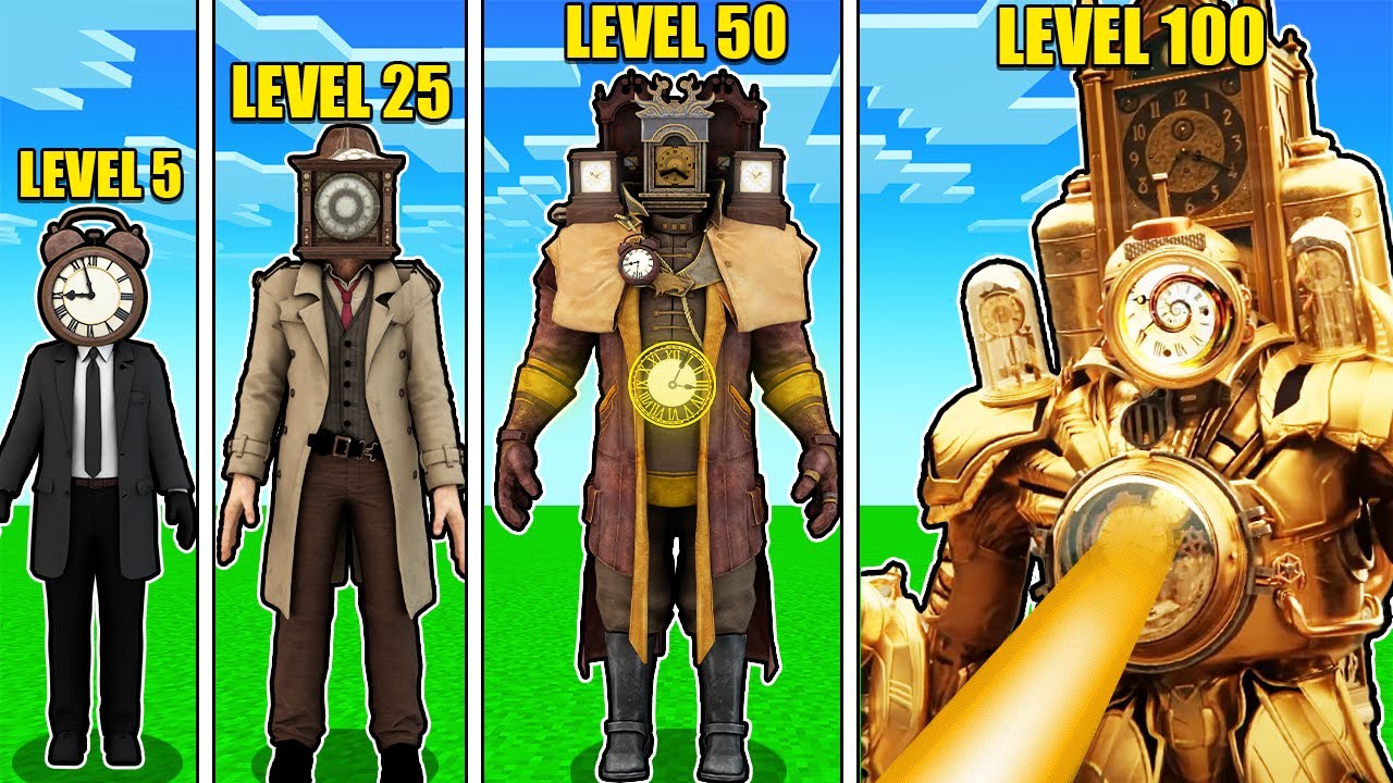 TITAN CLOCK MAN SEVİYELERİ 😱 - Minecraft