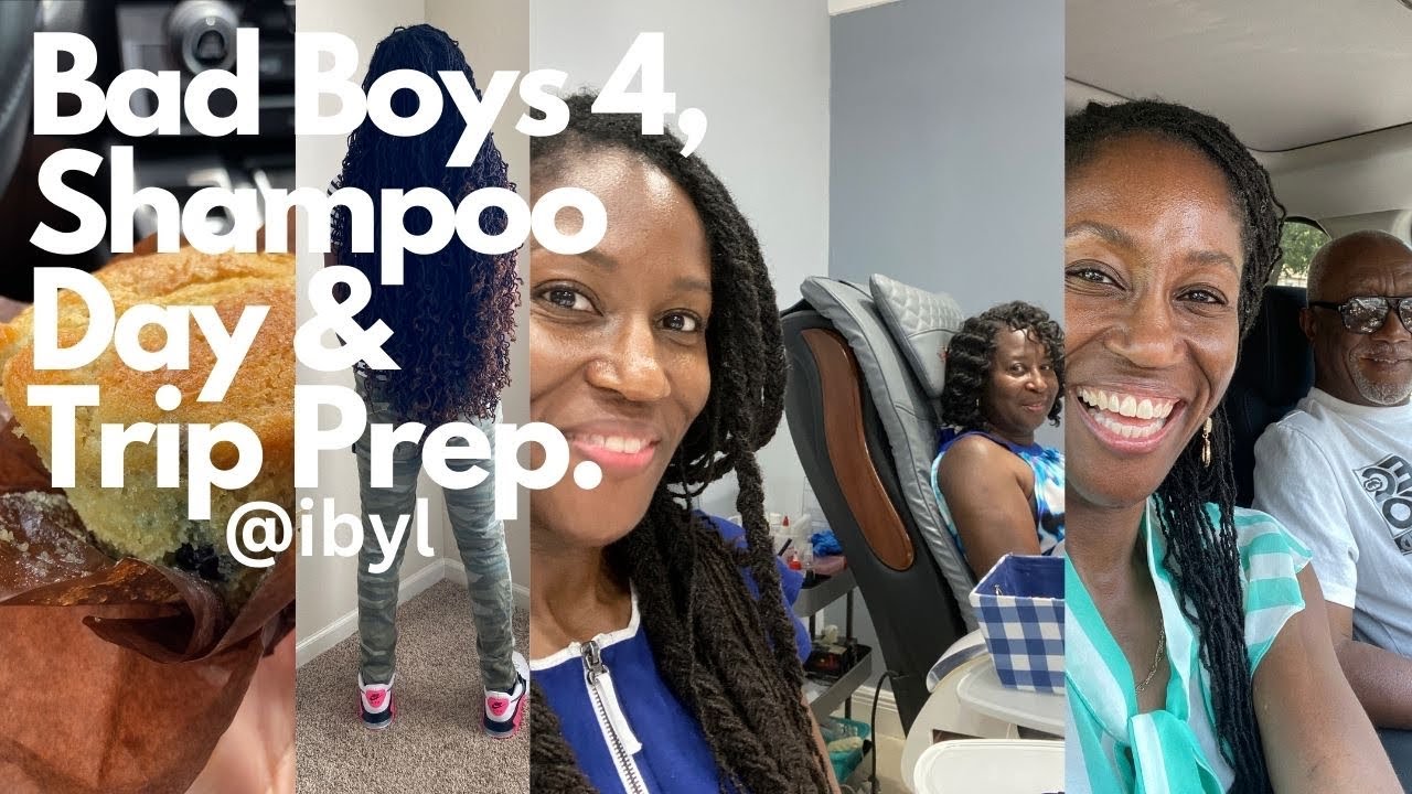 Bad Boys 4 with Dad, Shampoo Day, Trip Prep with Mom, and New Undercut Design | ibyl #weeklyvlogs