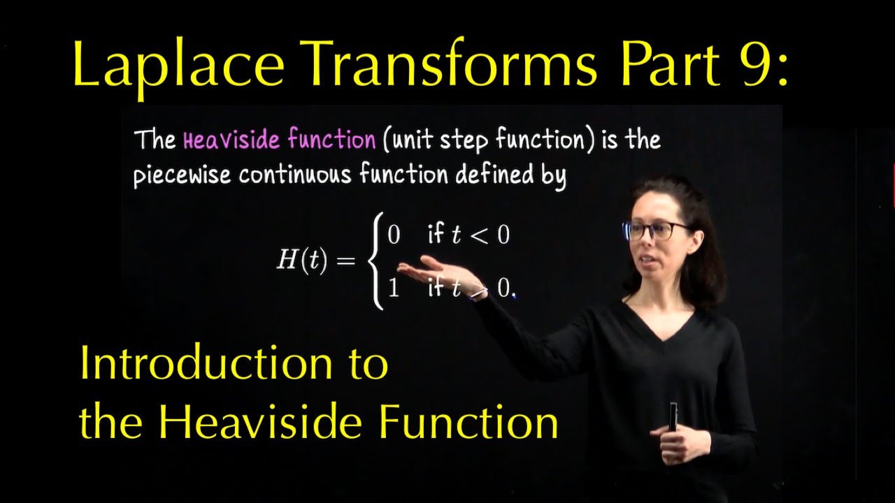 Laplace Transforms 9: Introduction to the Heaviside (unit step) function