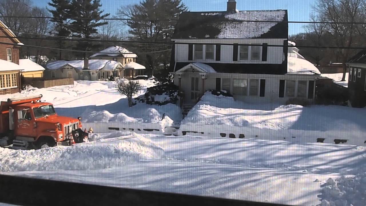 Snow plow: 3 ft of snow!