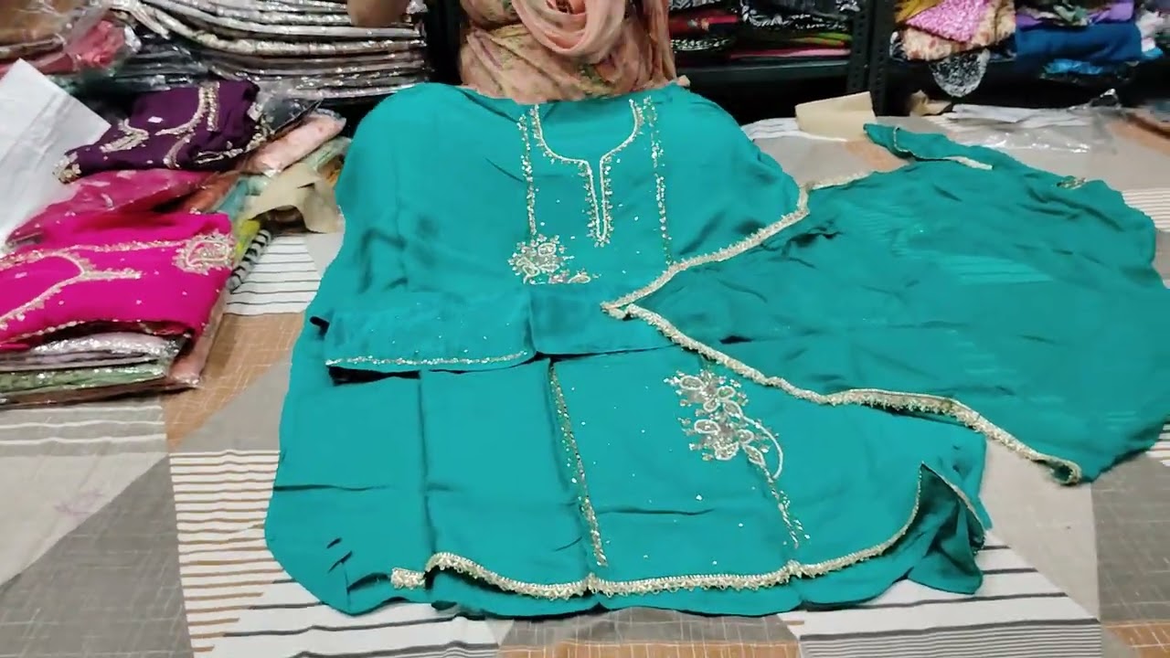 Karwachouth special suit (handwork) order fast on 8708452076#latest #newsuitdesignforkarwachauth 