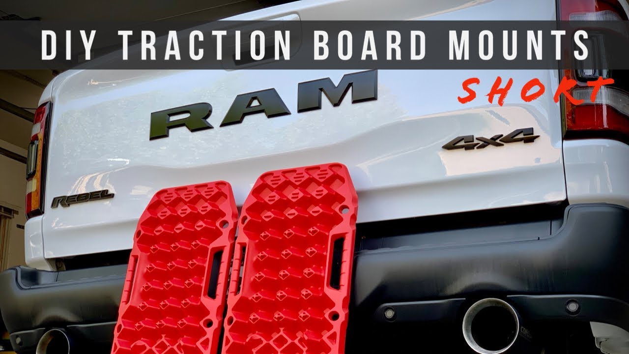 DIY (read: CHEAP!) Traction Board Mounts - Ram Rebel 